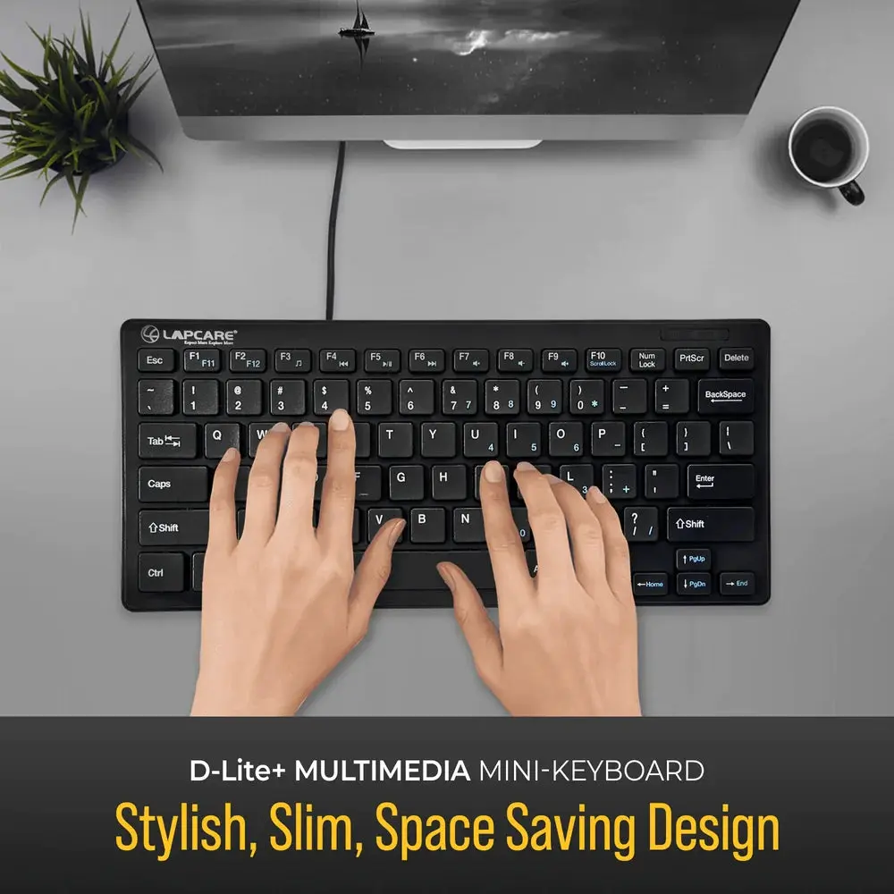 D-Lite - Blk 87 Key Mini Multimedia Keyboard - Image 4