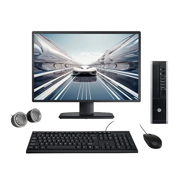 HP Elite Ultra-Slim All-in-One Desktop Computer Set | Intel i5 3rd Gen | 19" HD LCD Monitor | KB & Mouse | Speakers| Wi-Fi | Windows 10 Pro | Refurbished