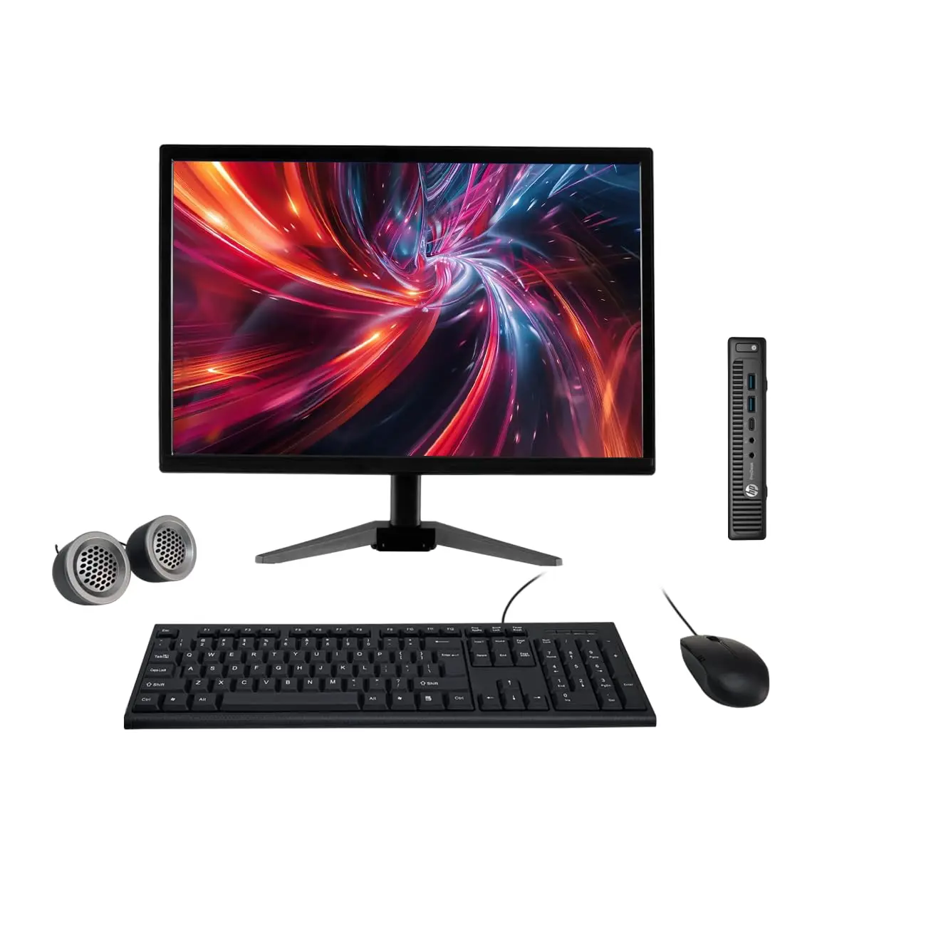 HP ProDesk 600 G2 All-in-One Desktop Computer Set | Intel i5-6th Gen | 19" HD LCD Monitor | Wired KB & Mouse | Speakers| Wi-Fi | Win 10 Pro | Refurbished